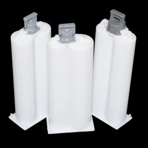 Dispenser jarum suntik perekat 1:1 2:1 2 bagian kosong 50ml tabung lem AB dengan piston segel - Product Image 1