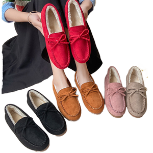 Nouvelles Chaussures Plates Décontractées Coréennes pour Femmes, Style Mocassins à Nœud Multicolores, Bout Fermé, Faciles à Enfiler, Tendance Mode Hiver - Product Image 1