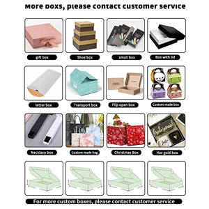 Logo d'emballage exquis de boîte de <span class=keywords><strong>pizza</strong></span> de chaussure de cadeau de Noël de taille personnalisée conçu avec le sac d'emballage de <span class=keywords><strong>tatouage</strong></span> de stratification mate - Product Image 3