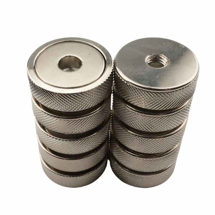 Internal Threaded Magnet Manufacturer Wholesale Pot Magnet Female Internal threaded countersunk ...