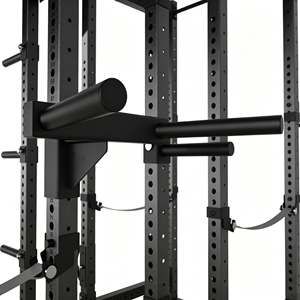 Mighty <span class=keywords><strong>Combo</strong></span> Rack: Power Cage Commerciale a Doppia Stazione, Rig Modulare per Squat a 2 Postazioni con Barra Multigrip per Trazioni e Spazio di Stoccaggio - Product Image 6