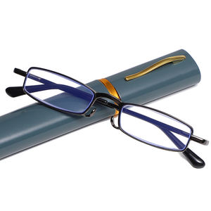 HXHduanbitong-<span class=keywords><strong>gafas</strong></span> de lectura correctoras para mujer, anteojos de lectura con estuche, marco de metal, para presbicia, con <span class=keywords><strong>filtro</strong></span> <span class=keywords><strong>azul</strong></span>, venta al por mayor - Product Image 3