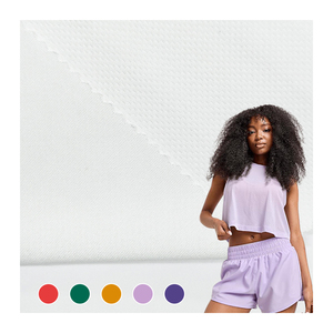 Tela de poliéster transpirable para camisas, material de ojo de perla, venta al por mayor en China, tela de poliéster 100% tipo ojo de pájaro para camisas - Product Image 1