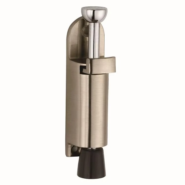 Floor Mounted Spring Loaded Door Stopper Security Door Stop Foot Kickdown Gate Lock
