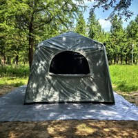 Grande tente de camping gonflable pour 6 à 10 personnes, deux chambres, ouverture automatique rapide, imperméable, coupe-vent, tissu Oxford pour