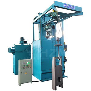 Jantes en alliage d'aluminium Sableuse verticale compacte Tout-en-un Spinner Hanger Rims Cleaning Sand Blasting Machine - Product Image 2