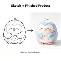 Peluche hibou mignonne et moelleuse, jouet en peluche personnalisé pour cadeau d'anniversaire