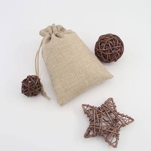 Bolsas de Lino con Cordón de Estilo Vintage para el Mercado de Agricultores, Almacenamiento de Artículos Pequeños, Impresión de Logotipo Personalizado - Product Image 6