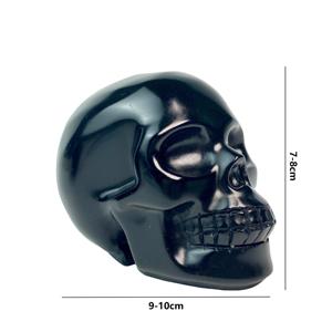 Crânes en obsidienne naturelle de 7 cm, sculptures de crânes, pierres de guérison pour le Feng Shui et la décoration intérieure, vente en gros - Product Image 2