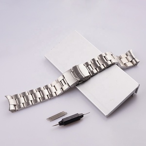 <span class=keywords><strong>Bracelet</strong></span> de montre à maillons d'extrémité incurvés solides en acier 316L brossé argenté de 22mm pour Seik <span class=keywords><strong>SKX</strong></span> 007/009 - Product Image 2