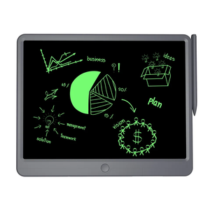 Vente en gros 15 pouces effaçable E-Writer LCD tablette de dessin graphique style personnalisé ABS bloc-notes portable enfants bloc-notes chaud utiliser cadeau - Product Image 4