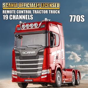 <span class=keywords><strong>Camion</strong></span> RC YT Huina 1501 1/18 770S V8 19CH 2.4G <span class=keywords><strong>Camion</strong></span> tracteur en alliage RC <span class=keywords><strong>Camion</strong></span> de chantier avec remorque Modèle de <span class=keywords><strong>camion</strong></span> avec lumières et sons Jouets - Product Image 2