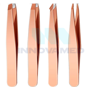 Pinzas Inclinadas de Acero Inoxidable para Cejas, Herramienta para Depilar el Vello Facial, Cuidado Diario de las Cejas, Venta al por Mayor - Product Image 1