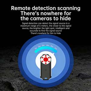 Detector de Cámaras Ocultas Portátil con Detección de Señales GPS/WiFi, 4 Canales, Sensibilidad Ajustable y Alarma - Product Image 2