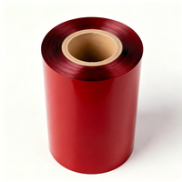 Ruban synthétique en résine rouge TTR pour étiquettes d'avertissement de batterie automobile, signalisation de danger, codage, impression d'étiquettes, approvisionnement en vrac