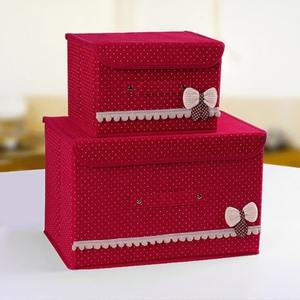 Pieghevole di stoccaggio bin cestino di immagazzinaggio scatola di tessuto pieghevole organizer bin box - Product Image 1