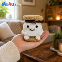 Vente en gros de jouets en peluche nuage de coton au crochet faits à la main, décoration de bureau, cadeau inspirant, fournitures pour magasins, logo personnalisé en gros