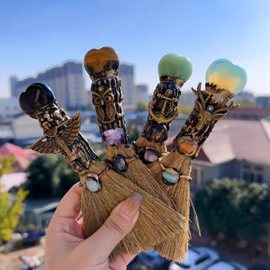 ไม้กวาดคริสตัลรูปหัวใจสำหรับงานศิลปะพื้นบ้าน ขายส่ง สำหรับการบำบัดด้วยพลังงานคริสตัล - Product Image 5
