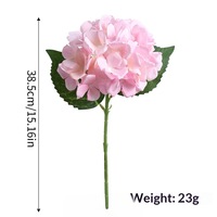 Grandes fleurs artificielles d'hortensia en fausse soie haut de gamme, réalistes, pour la décoration intérieure et de table, l'extérieur, les arrangements floraux de mariage