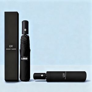 Promotion Business Gifts Custom Printed Low Price Bulk New Style Umbrella Umbrelas Black With Logo - Product Image 1