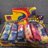 Jouet Squishy Bâton de Beurre Halloween en PU à Remontée Lente, Anti-stress, Jouet à Presser, Décoration de Fête