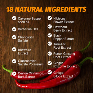 Complexe de piment de Cayenne 18 en 1, gélules molles, 240 pièces, formule naturelle à base de plantes pour la santé globale du corps et le soutien de la vitalité quotidienne - Product Image 3