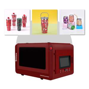 <span class=keywords><strong>Imprimante</strong></span> UV rotative à 360° compacte et polyvalente pour bouteilles, gobelets et objets cylindriques - Product Image 1