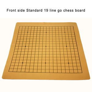दोहरे उपयोग अंतरराष्ट्रीय मानक जाने शतरंज चीनी शतरंज बोर्ड Foldable पोर्टेबल पु चमड़े शतरंज कपड़ा - Product Image 3