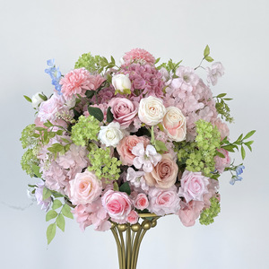 Wedding Decoration Table Centerpieces Red Green <b>Artificial</b> Cally Lily <b>Flower</b> Ball Centerpiece Home Garden Outdoor Decor - Product Image 6