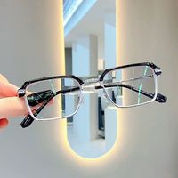 Montures de lunettes tendance amincissantes P5 Sven Tech pour hommes et femmes, anti-lumière bleue, avec étui optique, lunettes de protection pour étudiants et grands visages