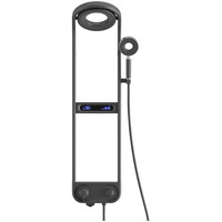 Juego de ducha inteligente de lujo ligero con doble grifo LED, barra deslizante, pantalla digital inteligente y temperatura constante al por mayor