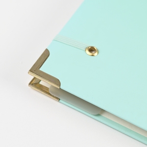 A4 tùy chỉnh xoắn ốc máy tính xách tay 150 trang 100gsm bù đắp giấy với kim loại ràng buộc chỉ số ngăn và ban nhạc đàn hồi - Product Image 6