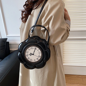 Personalized Retro <strong>Clock</strong> Small Zipper <strong>Bag</strong> 2025 New European and American Fashion Niche Women's All-match Handbag - Product Image 2