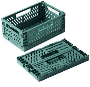 plastic vegetable fruits folding crate collapsible storage crates for home