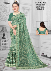 Saris en filet de qualité supérieure en gros – Élégants, stylés, de créateur, protection solaire, séchage rapide, pour fêtes et occasions spéciales - Product Image 3