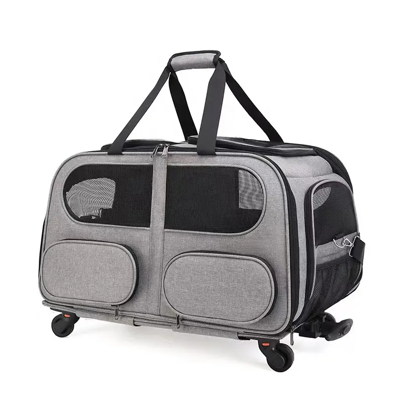 Nieuwe Kattentas Grote Draagbare Huisdier Trolley Box Afneembare Hond Trolley Tas Hatchback Pet Bag Groothandel Draagbare Huisdier Nesten