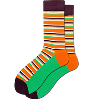 Chaussettes fantaisie en gros à prix abordable, motif imprimé original, en coton et élasthanne, chaussettes épaisses amusantes