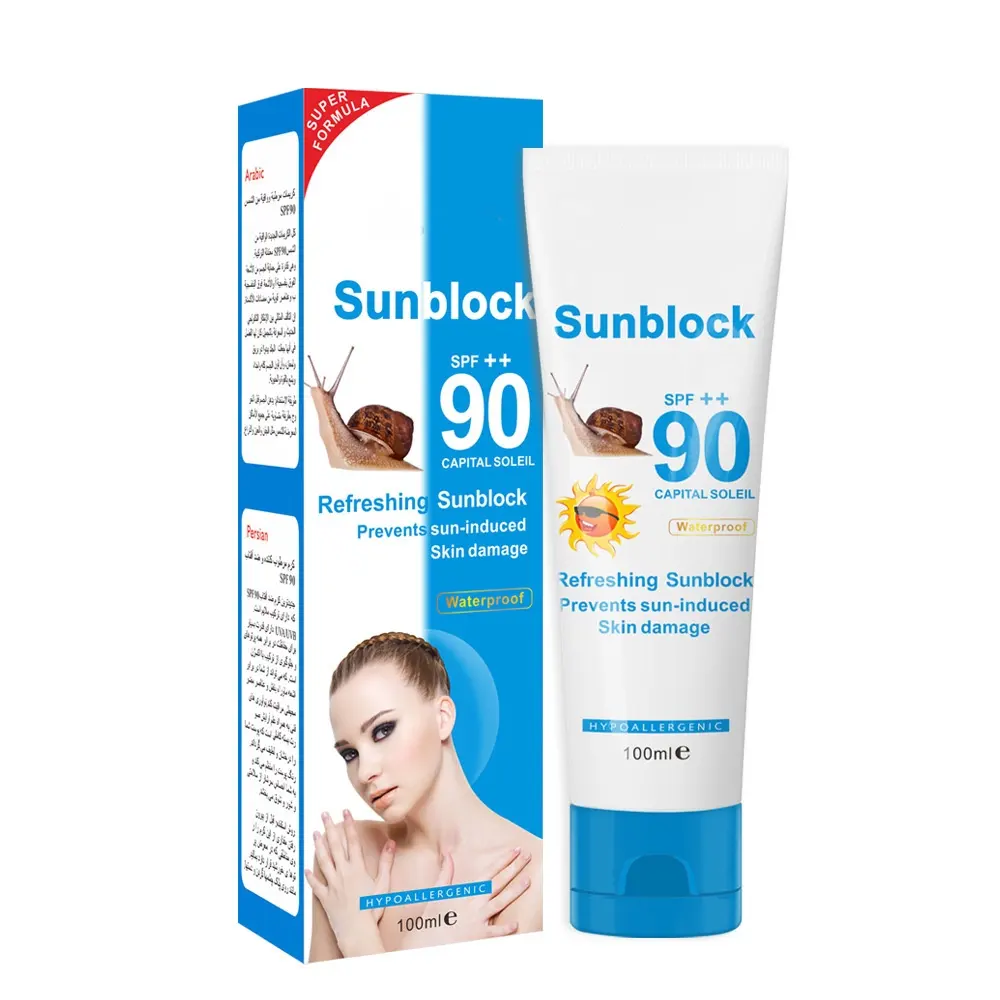 Cross-border hot sale Organic vegetarian sunscreen body sunscreen light concealer isolation sunscreen wholesale