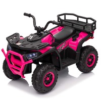 Voiture à pédales en plastique télécommandée 24V 2.4G à piles pour enfants de 2 à 4 ans