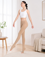 Chaussettes de compression médicales pour femmes, niveau 1 HBM, en spandex/nylon, motif uni, hiver, nouvelle collection, ajustement serré, 15-20 mmHg