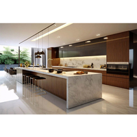 Meubles de cuisine aux designs modernes, conception 3D pour armoires de cuisine