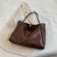 Sac à main de bureau de luxe grande capacité pour femmes, sac fourre-tout en cuir PU de haute qualité avec fermeture éclair, neuf pour femmes
