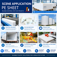 Feuille de plastique PE de haute qualité, feuille de polyéthylène, plaque plastique durable, imperméable et résistante à l'usure pour applications industrielles