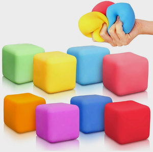 High Density Gel Ice Cube Square Decompression Vent Toy <b>Squishy</b> Stress Ball Squeeze Toys Stress Relief Sensory Toy - Product Image 1