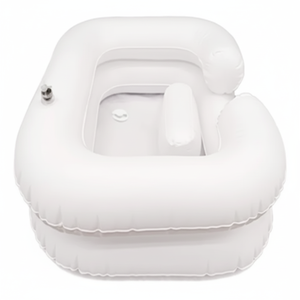Lavabo de Champú de Plástico Reforzado para Pacientes Encamado, Lavabo de Champú Portátil para Cama de Enfermería para Mujeres Embarazadas y Niños - Product Image 1