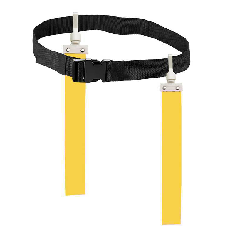 Ceinture à boucle drapeau jaune