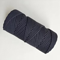 Corde de Coton Macramé Décorative pour Bricolage, 3 mm 4 mm, Tenture Murale Tissée à la Main
