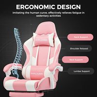 Fauteuil de Gaming Inclinable en Cuir PU avec Accoudoirs et Repose-Pieds Pliables, Fonction Massage, Refroidissement, Hauteur Réglable et Pivotant