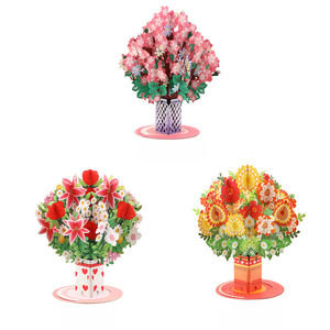 Nouvelle carte de vœux créative en papier découpé en 3D pour la fête des mères, fleur démontable, à offrir à maman, à envoyer à un professeur, pour une bénédiction - Product Image 5