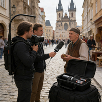 Étui rigide professionnel OEM/ODM en EVA pour microphones sans fil portables, boîte de protection étanche et anti-poussière avec logo personnalisé